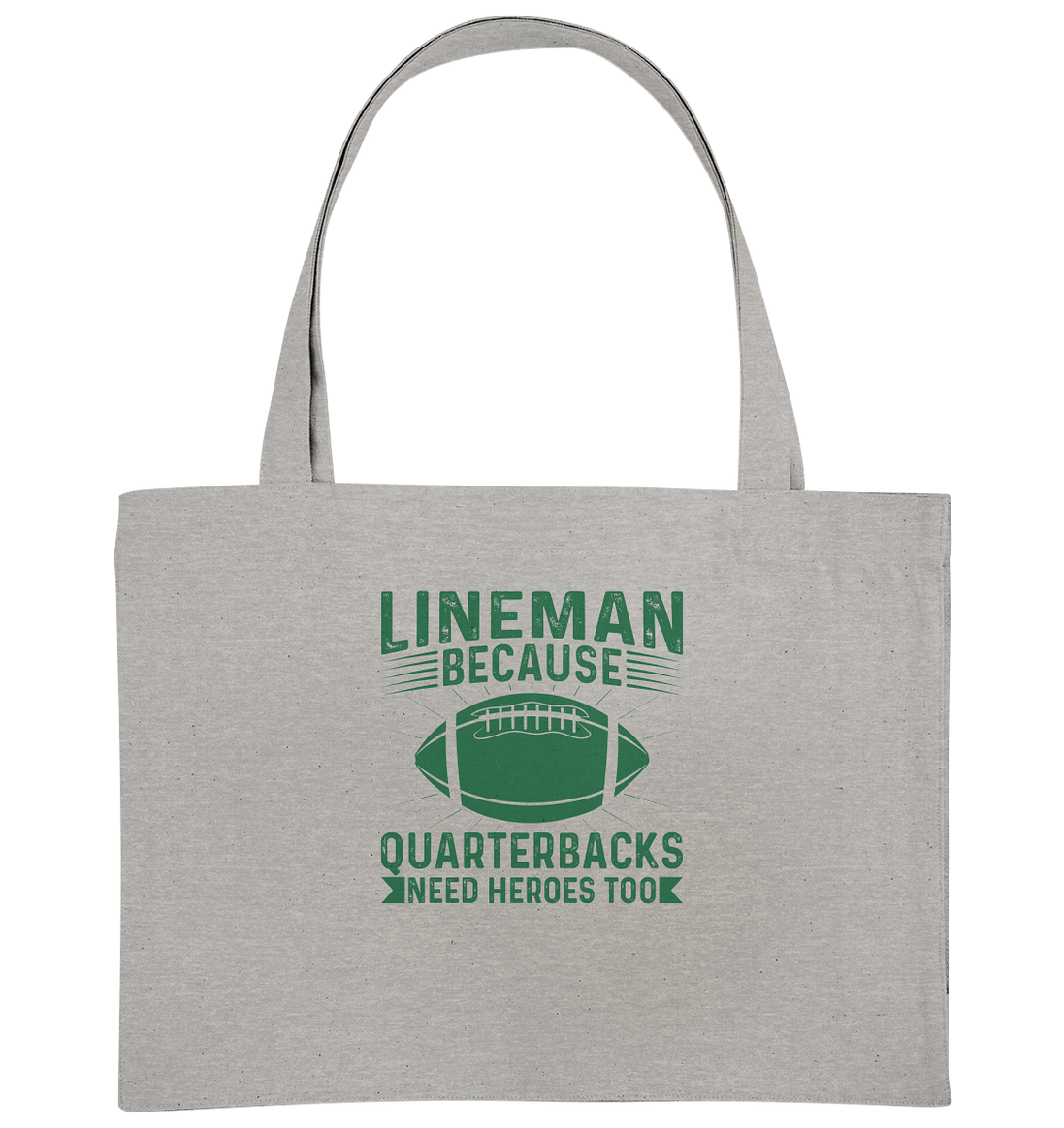 Lineman Heroes Green - Organic Shopping Bag