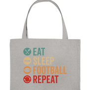 Eat Sleep Football Repeat - Organic Shopping-Bag