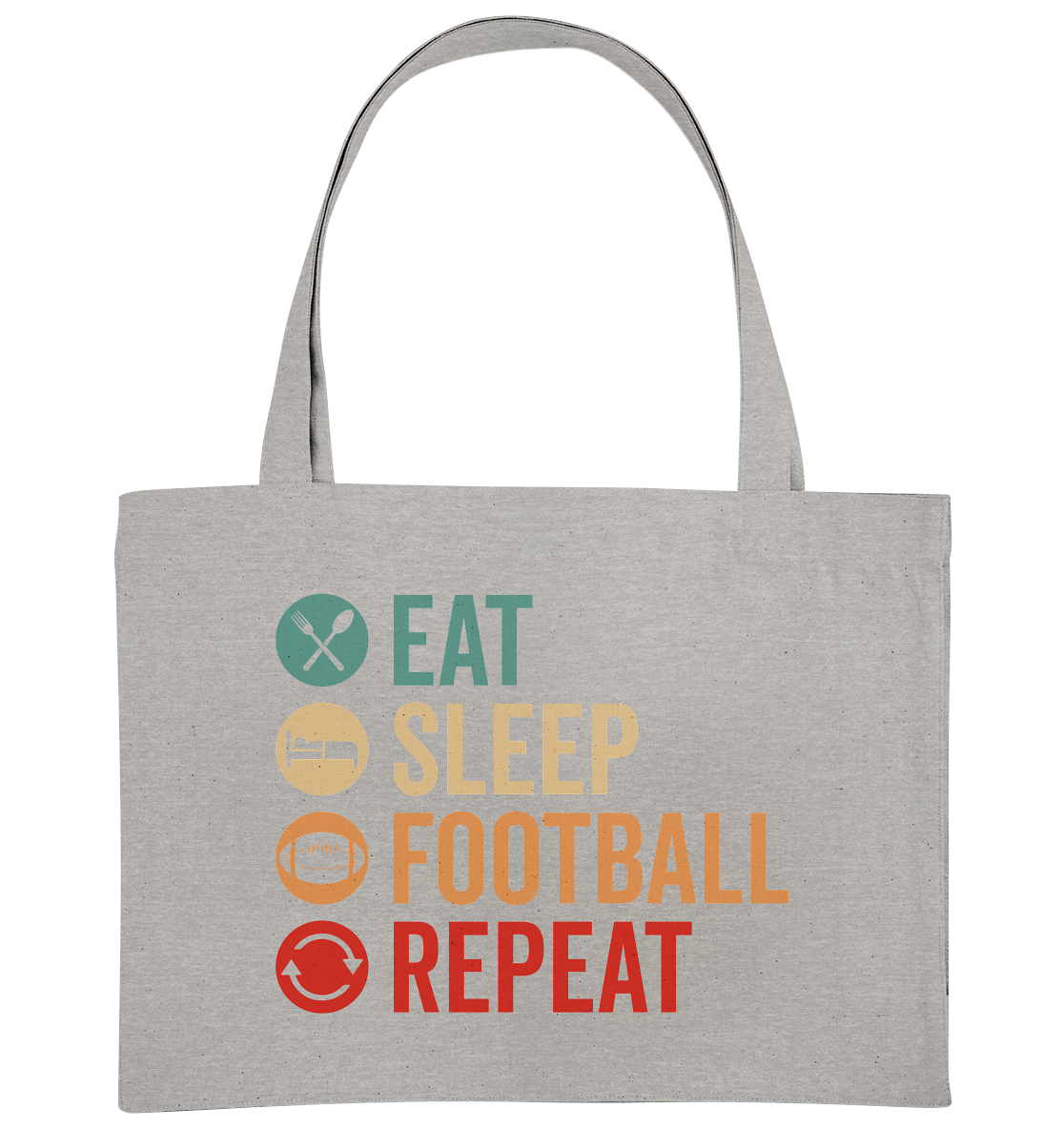 Eat Sleep Football Repeat - Organic Shopping-Bag