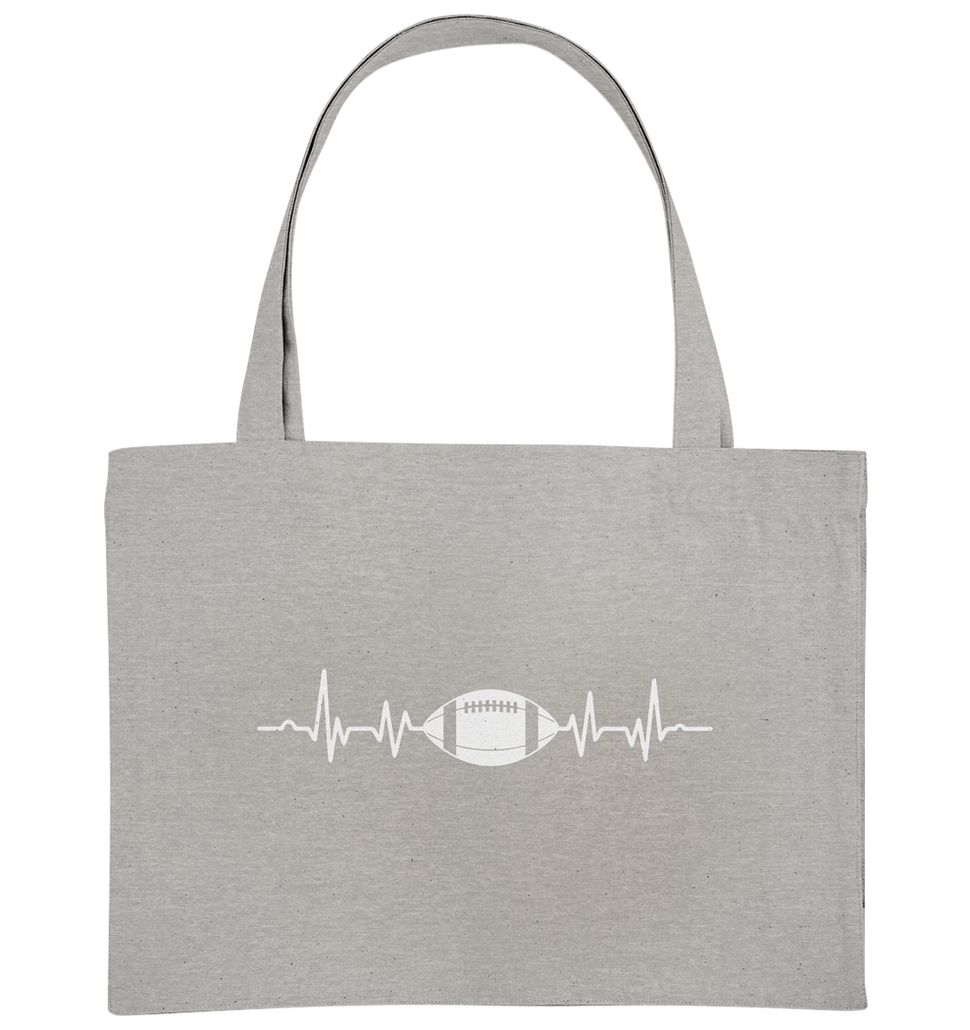 Football Heartbeat - Organic Shopping-Bag