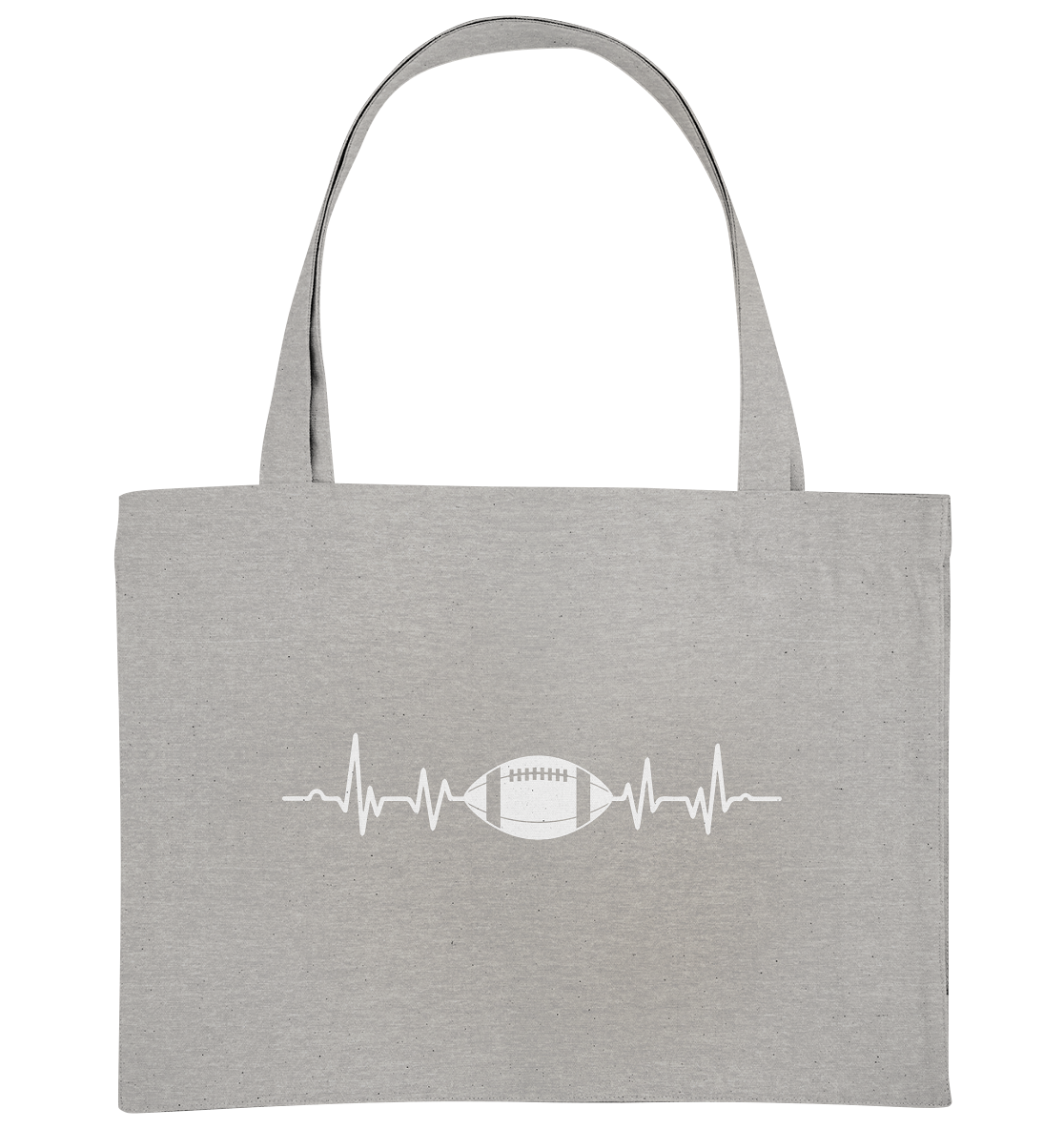 Football Heartbeat - Organic Shopping-Bag