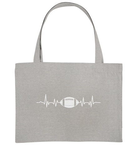 Football Heartbeat - Organic Shopping-Bag