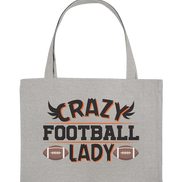 Crazy Football Lady - Organic Shopping Bag