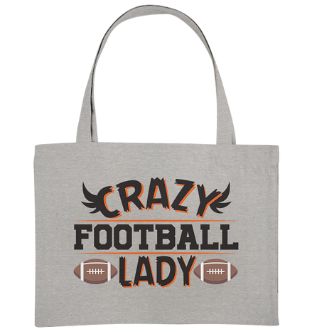 Crazy Football Lady - Organic Shopping-Bag