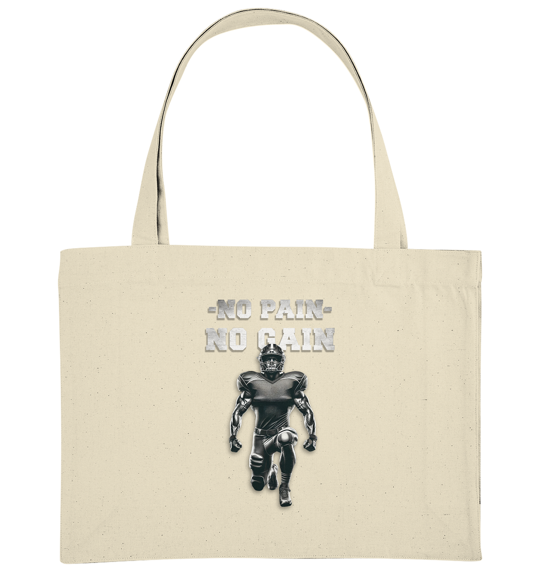No Pain No Gain Metal  - Organic Shopping-Bag