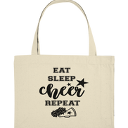 Eat Sleep Cheer Repeat - Organic Shopping-Bag