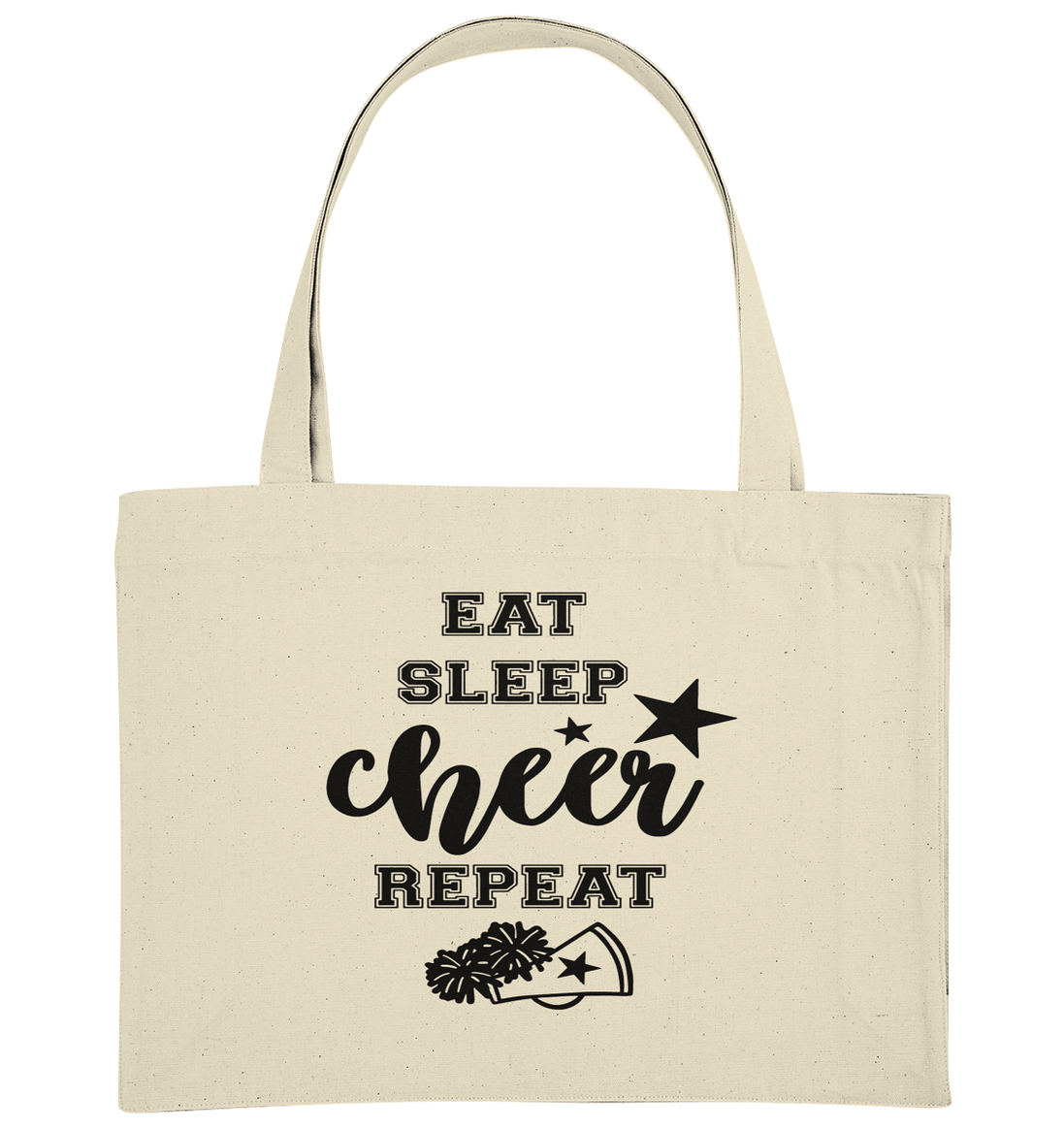 Eat Sleep Cheer Repeat - Organic Shopping-Bag