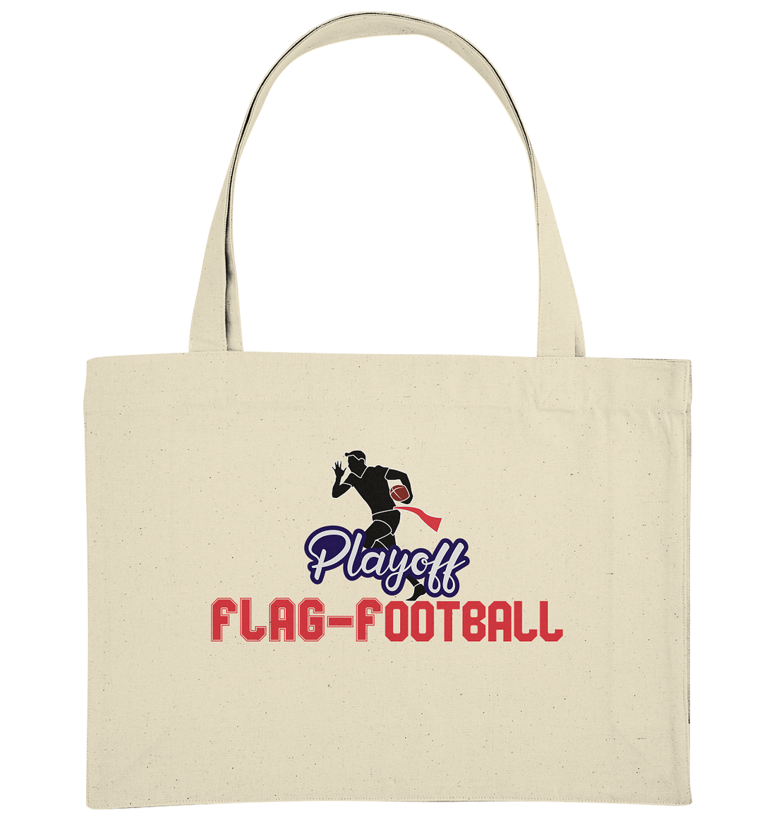 Playoff Flag Football  Men red - Organic Shopping-Bag