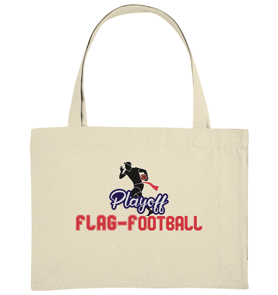 Playoff Flag Football  Men red - Organic Shopping-Bag