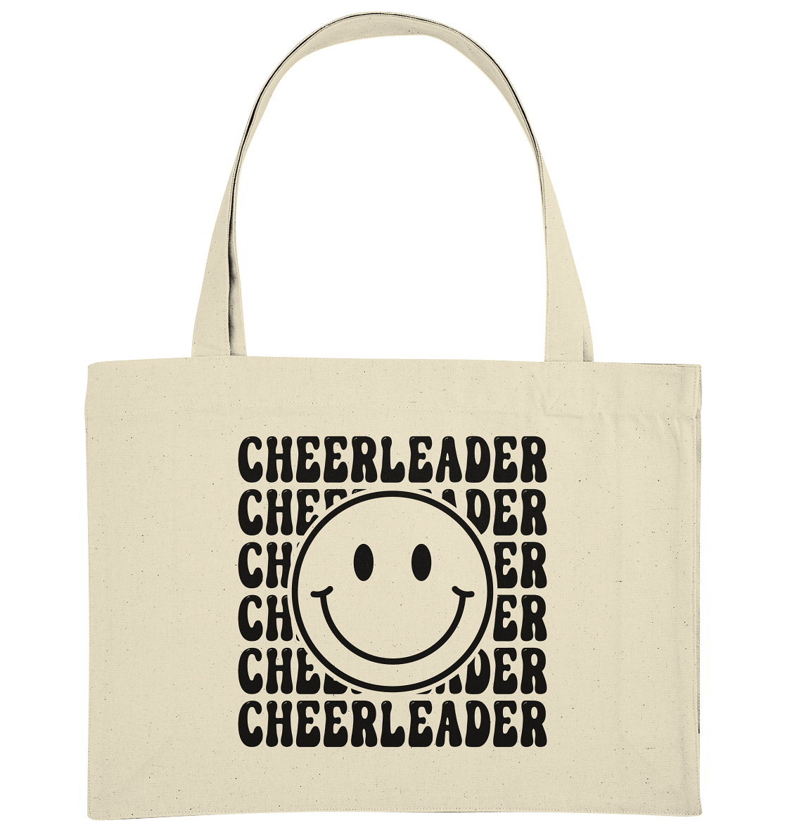 Cheerleader Smiley - Organic Shopping Bag