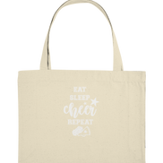Eat Sleep Cheer - Organic Shopping Bag