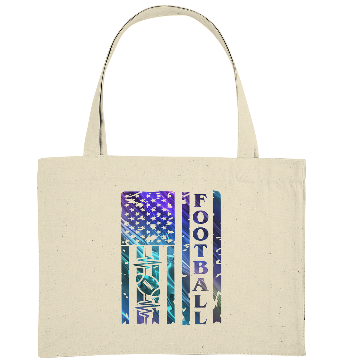 USA Football Flag  - Organic Shopping-Bag