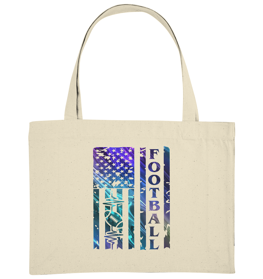USA Football Flag  - Organic Shopping-Bag