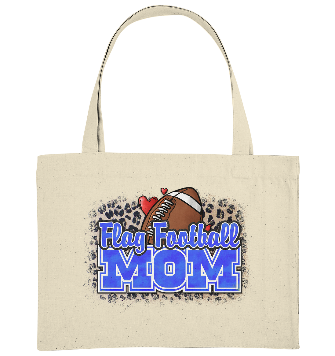 Flag Football Mom - Organic Shopping Bag