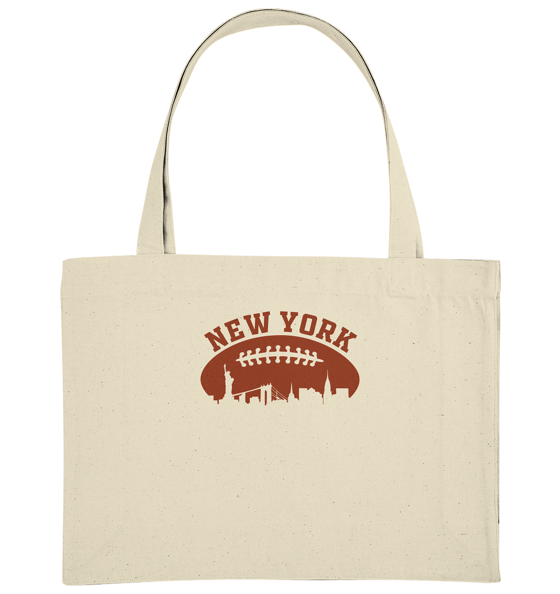 New York Football Silhoutte  - Organic Shopping-Bag