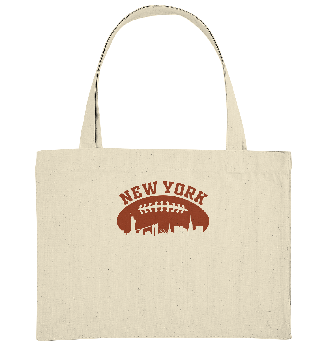New York Football Silhoutte  - Organic Shopping-Bag
