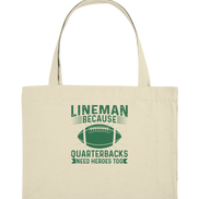 Lineman Heroes Green - Organic Shopping Bag