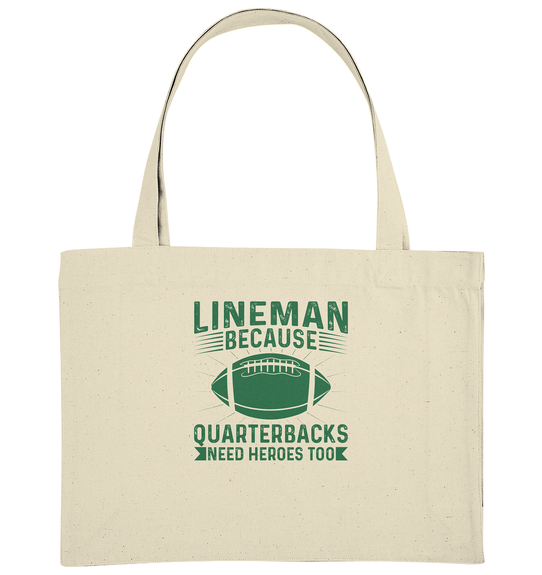 Lineman Heroes Green - Organic Shopping Bag