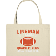 Lineman Quarterback Heroes - Organic Shopping-Bag