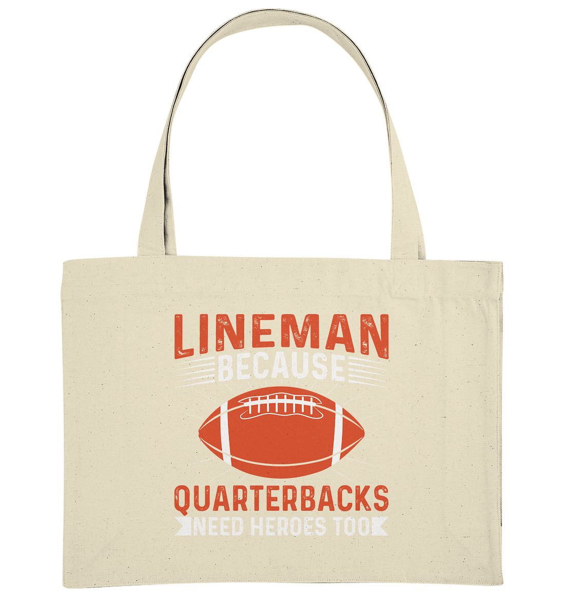 Lineman Quarterback Heroes - Organic Shopping-Bag