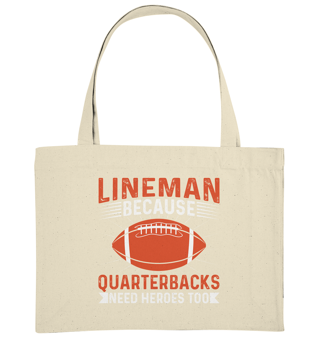 Lineman Quarterback Heroes - Organic Shopping-Bag