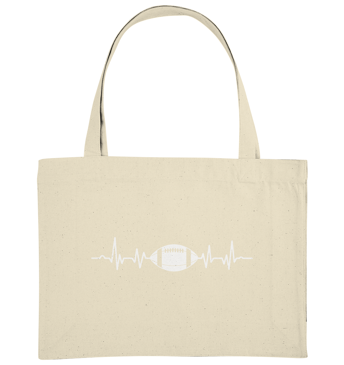 Football Heartbeat - Organic Shopping-Bag