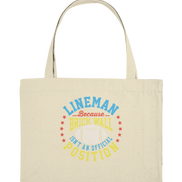 Lineman Brick Wall - Organic Shopping-Bag