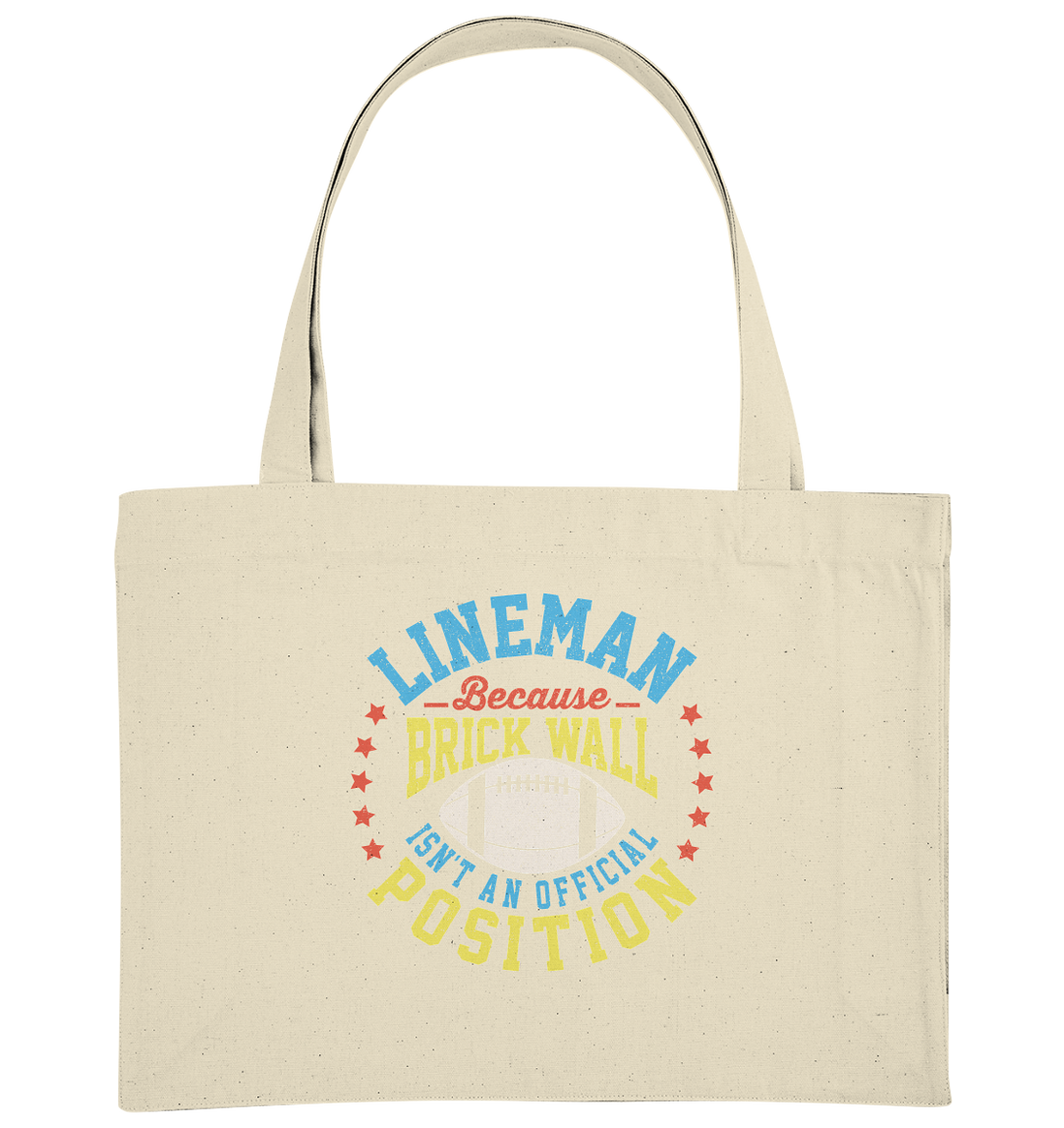 Lineman Brick Wall - Organic Shopping-Bag