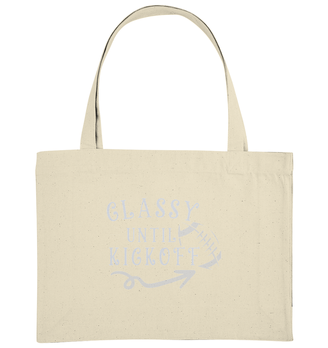 Glassy until Kick Off  - Organic Shopping-Bag