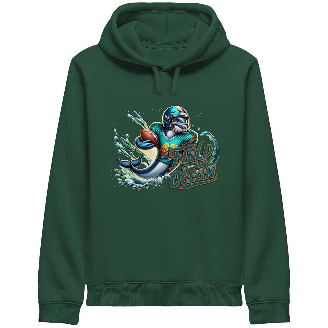 The Field is my Ocean - Organic Side Pocket Hoodie