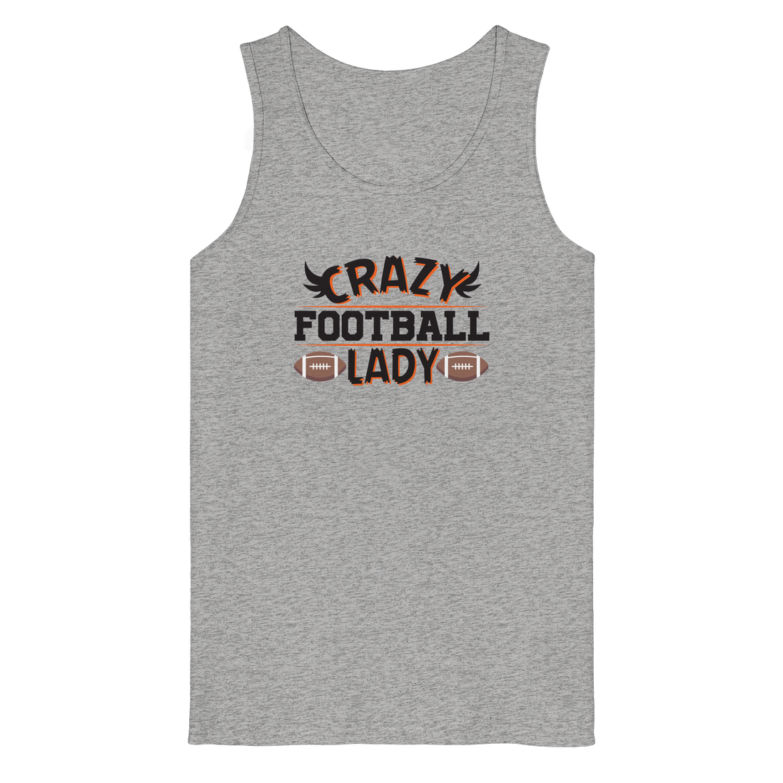 Crazy Football Lady - Organic Tank Top