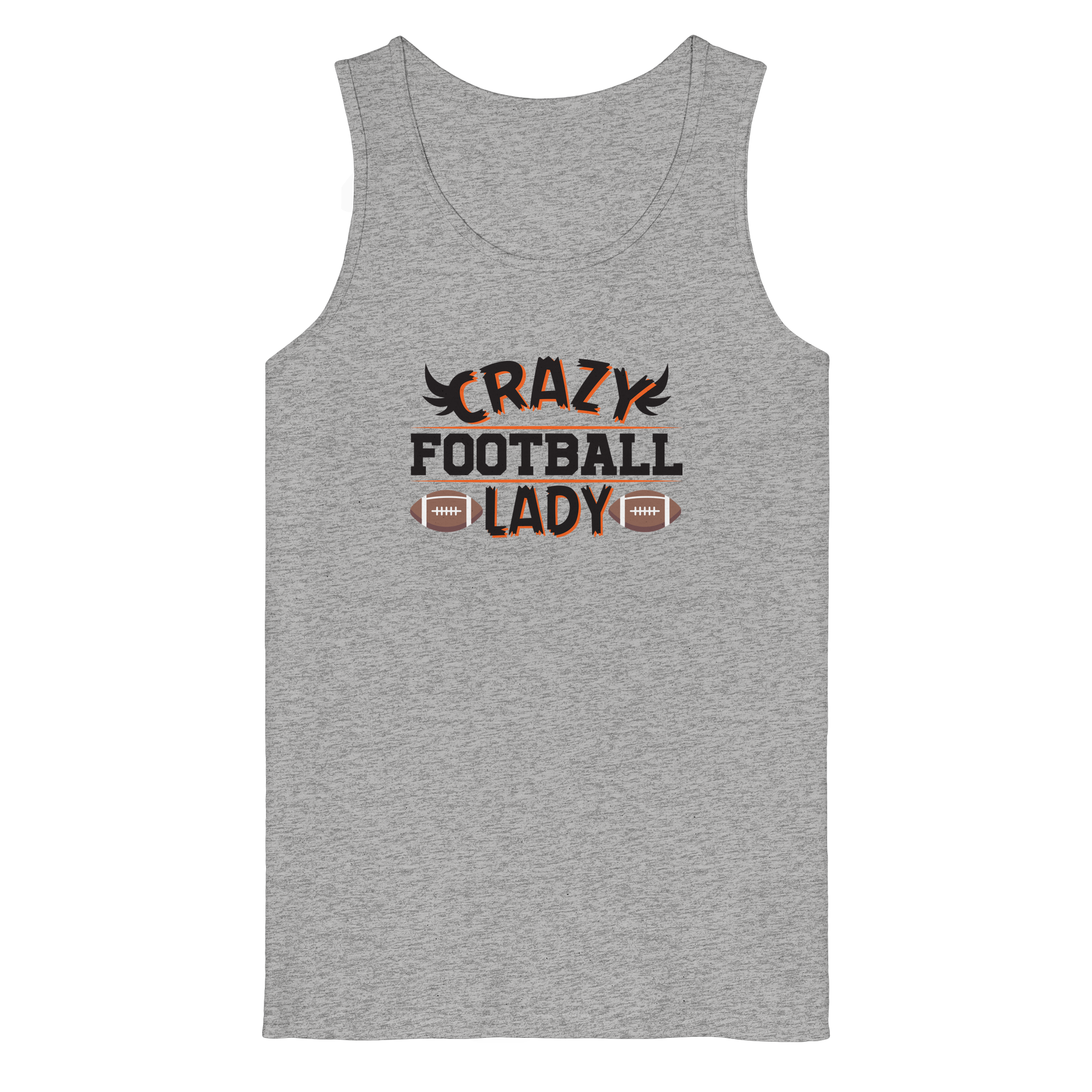 Crazy Football Lady - Organic Tank Top