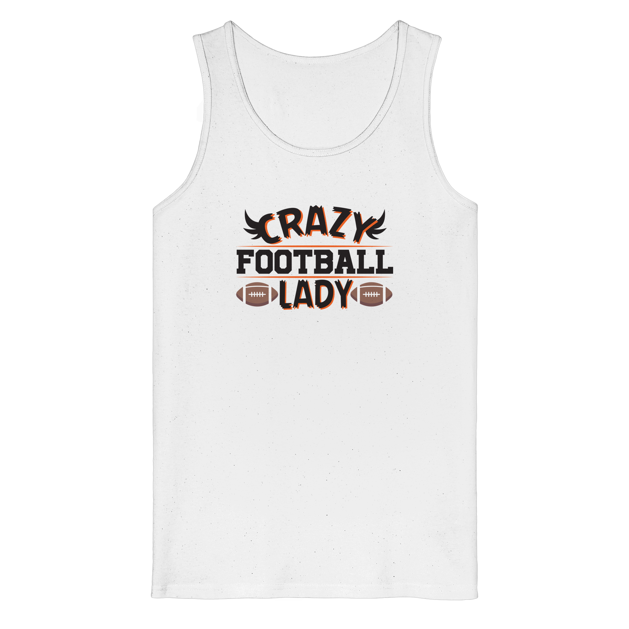 Crazy Football Lady - Organic Tank Top