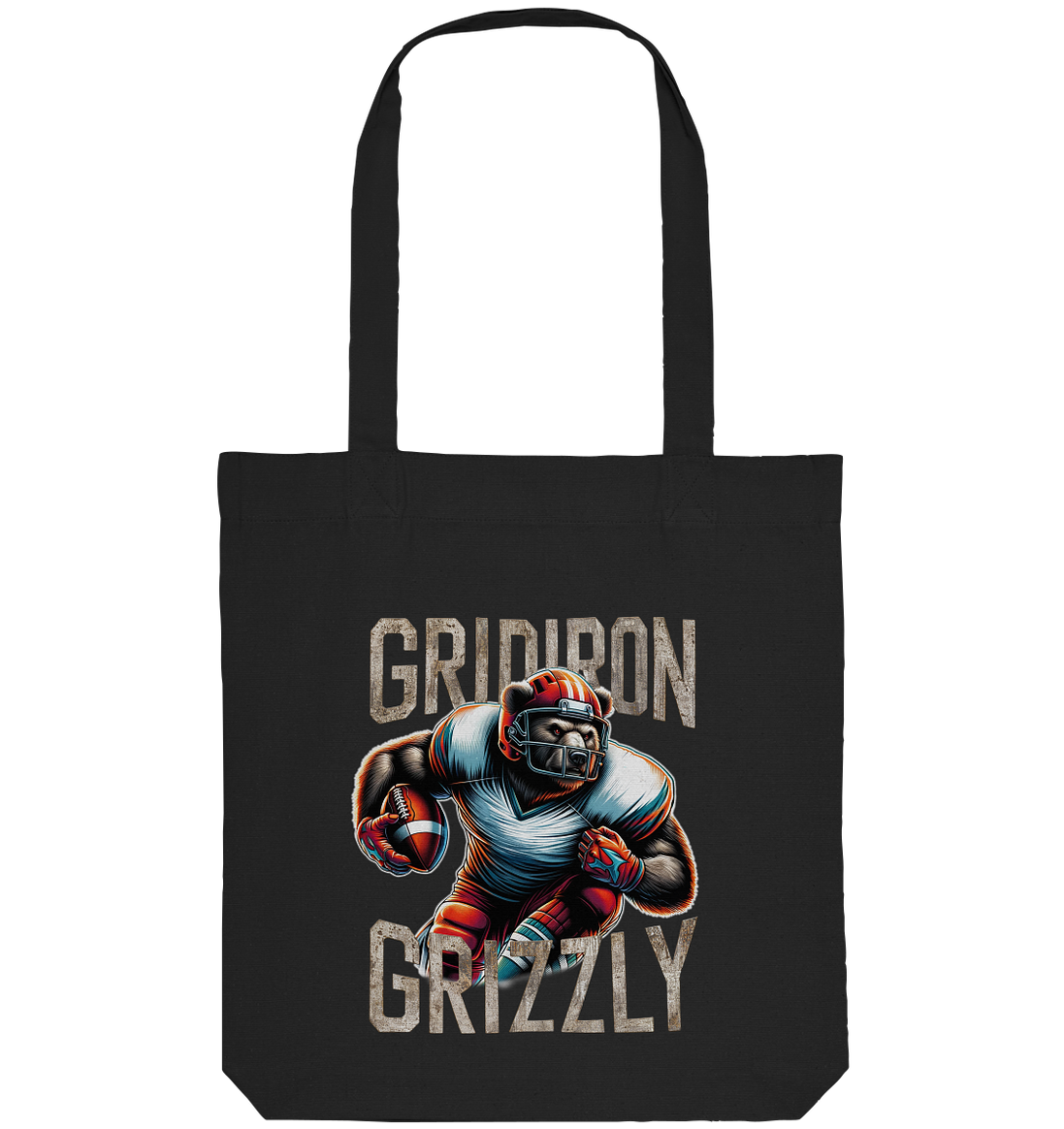 Gridiron Grizzly - Organic Tote-Bag