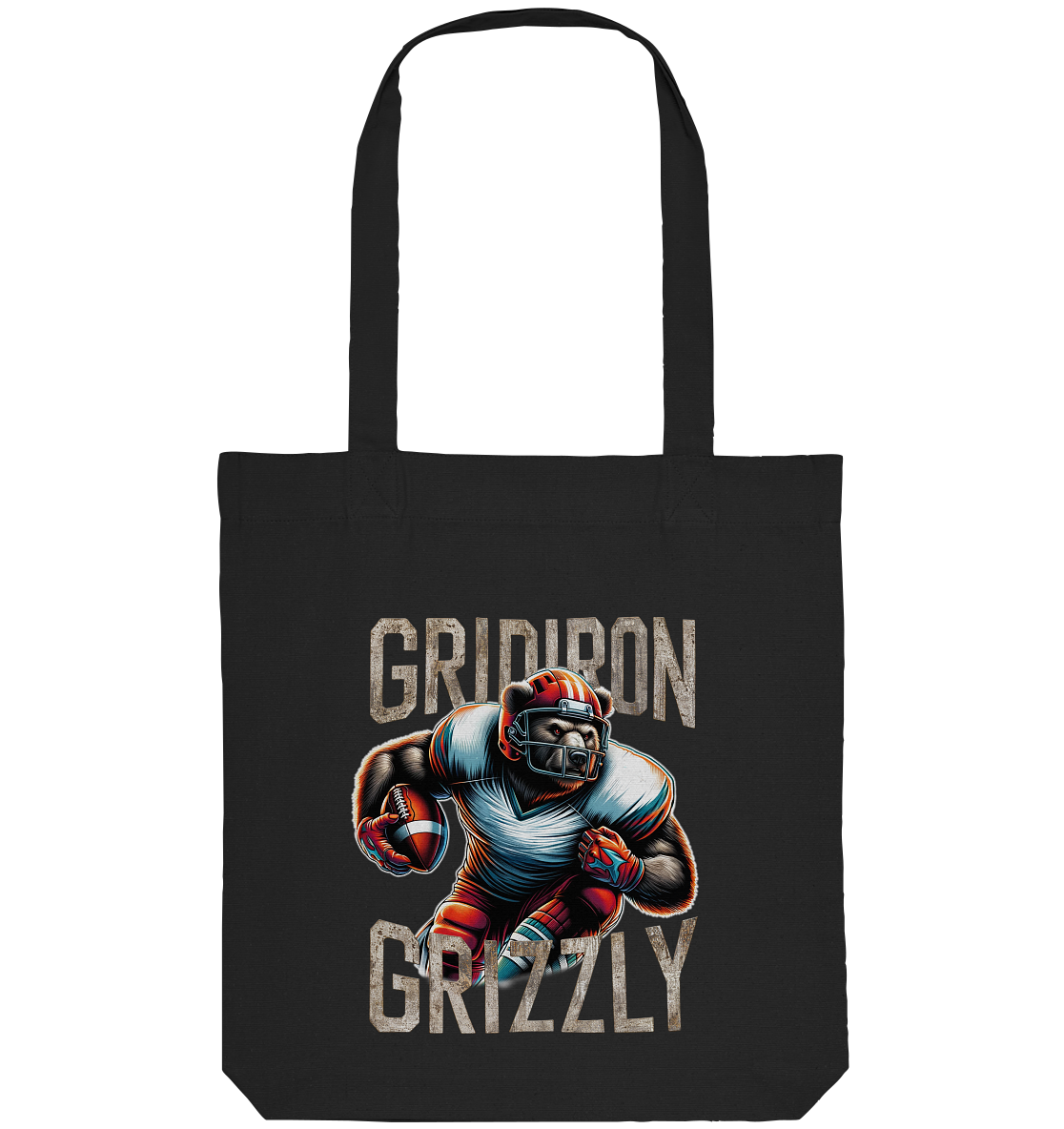 Gridiron Grizzly - Organic Tote-Bag