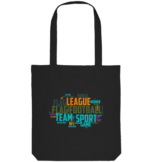 Flag Football Word Bubble - Organic Tote-Bag