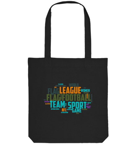 Flag Football Word Bubble - Organic Tote-Bag