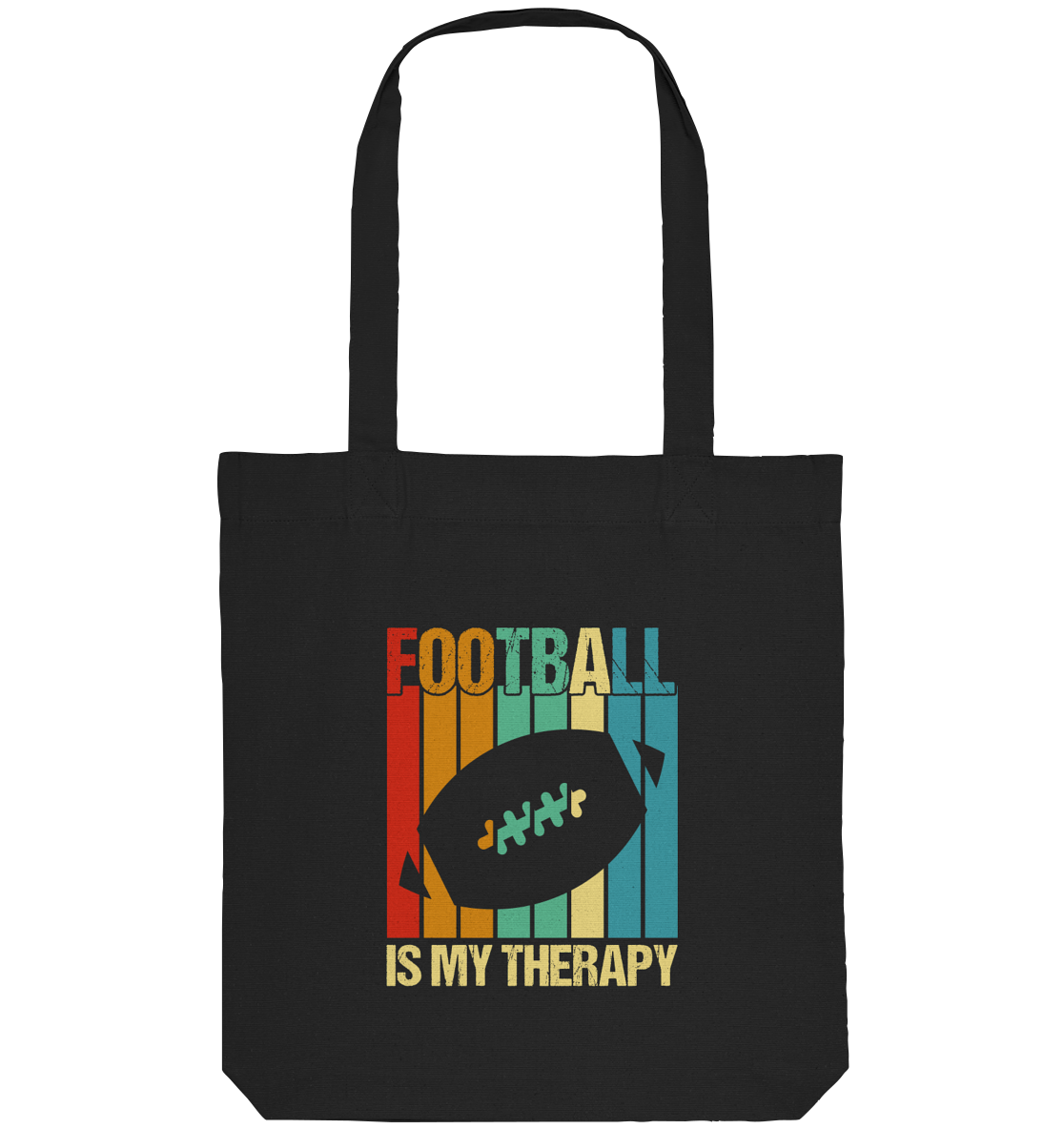 Football is my Therapy - Organic Tote Bag