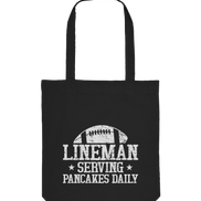 Lineman Serving Pancakes - Organic Tote-Bag