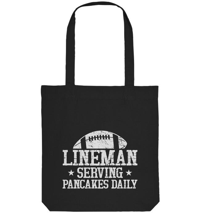 Lineman Serving Pancakes - Organic Tote-Bag