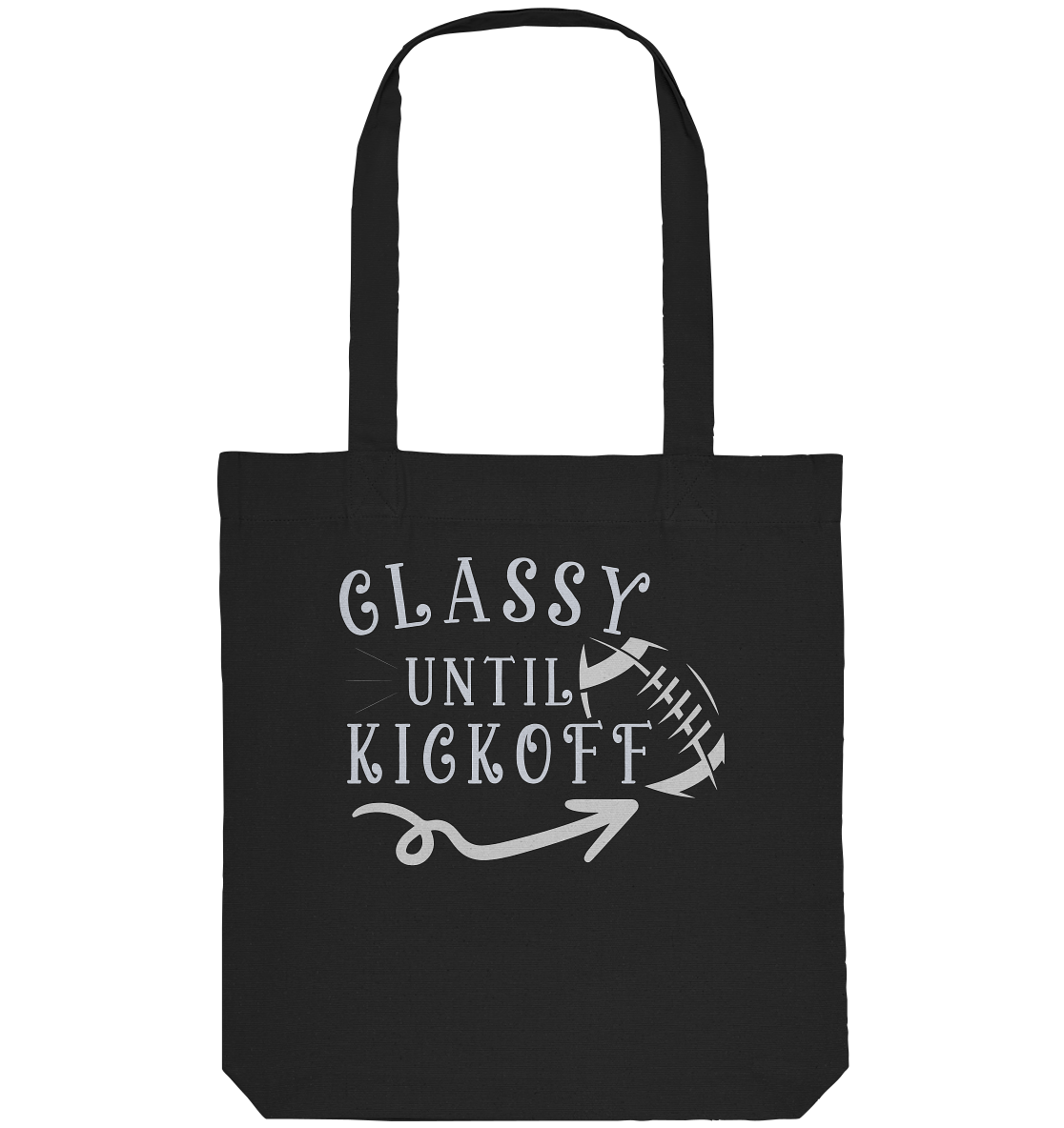 Glassy until Kick Off  - Organic Tote-Bag