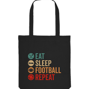 Eat Sleep Football Repeat - Organic Tote-Bag