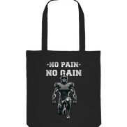 No Pain No Gain Metal - Organic Tote Bag