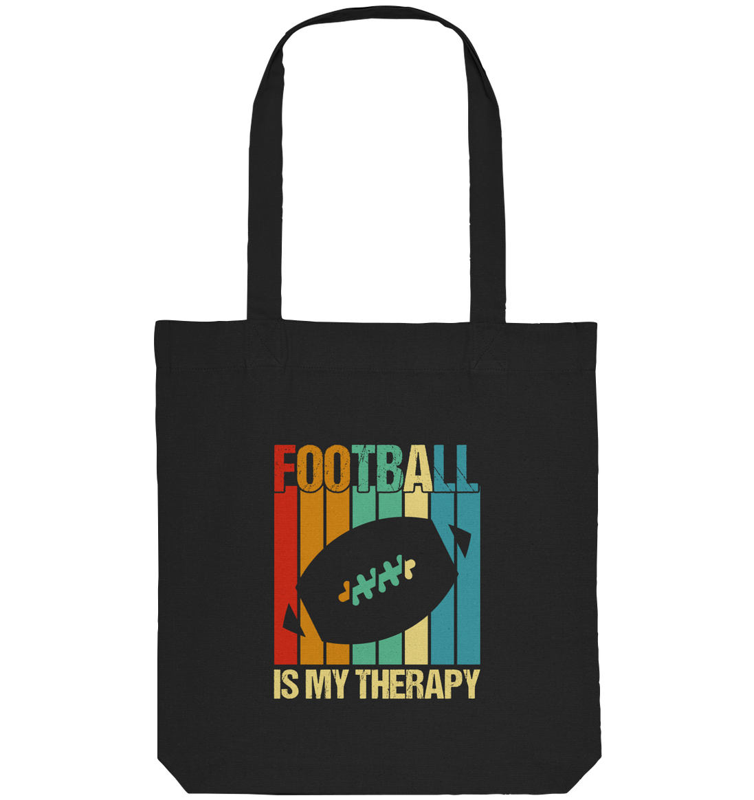 Football is my Therapy - Organic Tote Bag