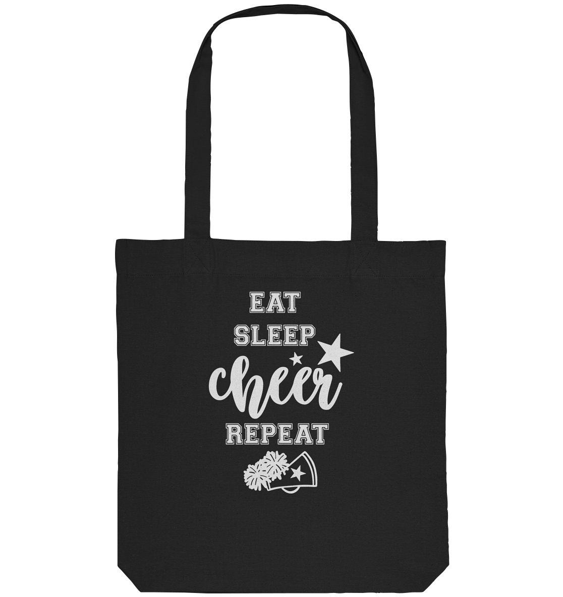 Eat Sleep Cheer - Organic Tote Bag