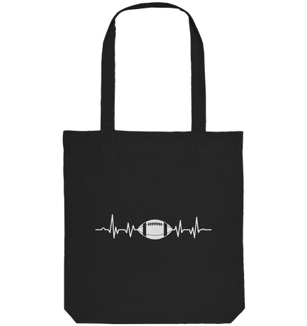 Football Heartbeat - Organic Tote-Bag