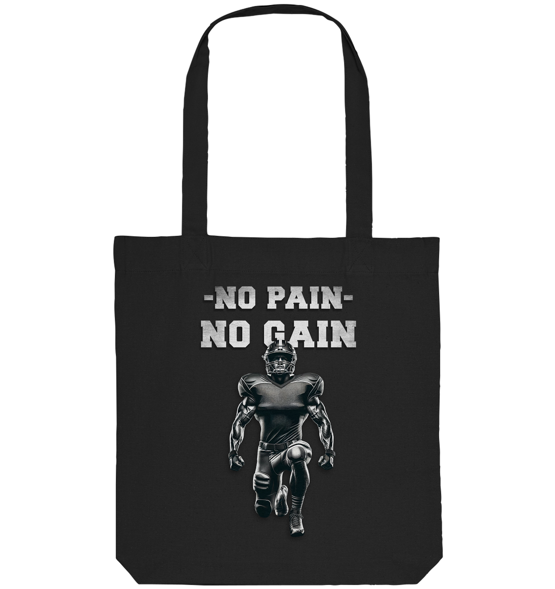 No Pain No Gain Metal - Organic Tote Bag