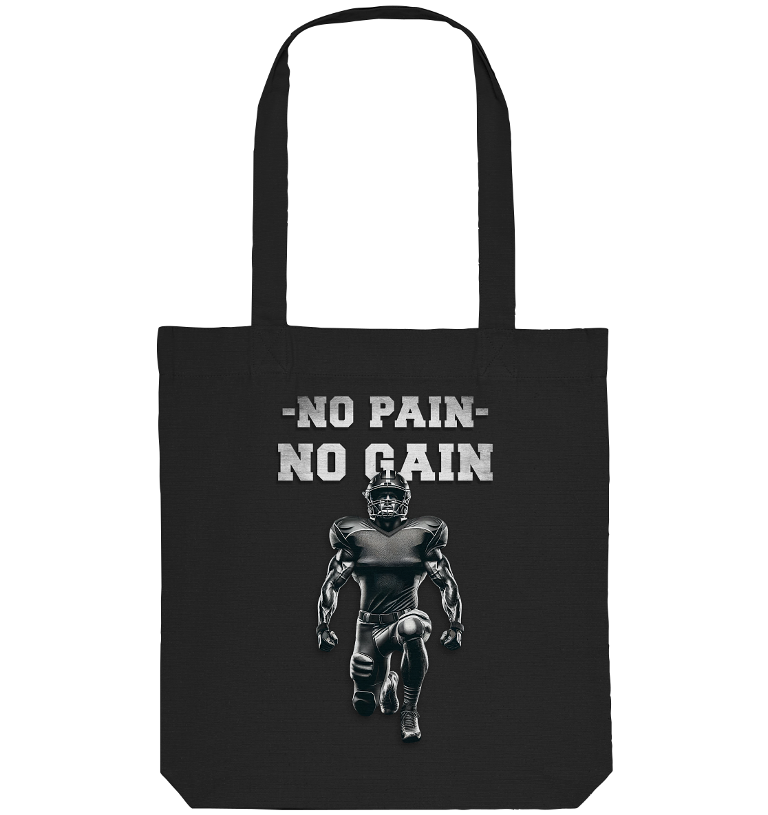 No Pain No Gain Metal - Organic Tote Bag