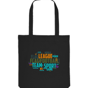 Flag Football Word Bubble - Organic Tote-Bag