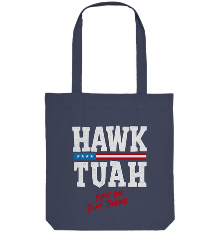 Hawk Tuah White  - Organic Tote-Bag